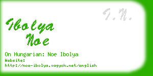 ibolya noe business card